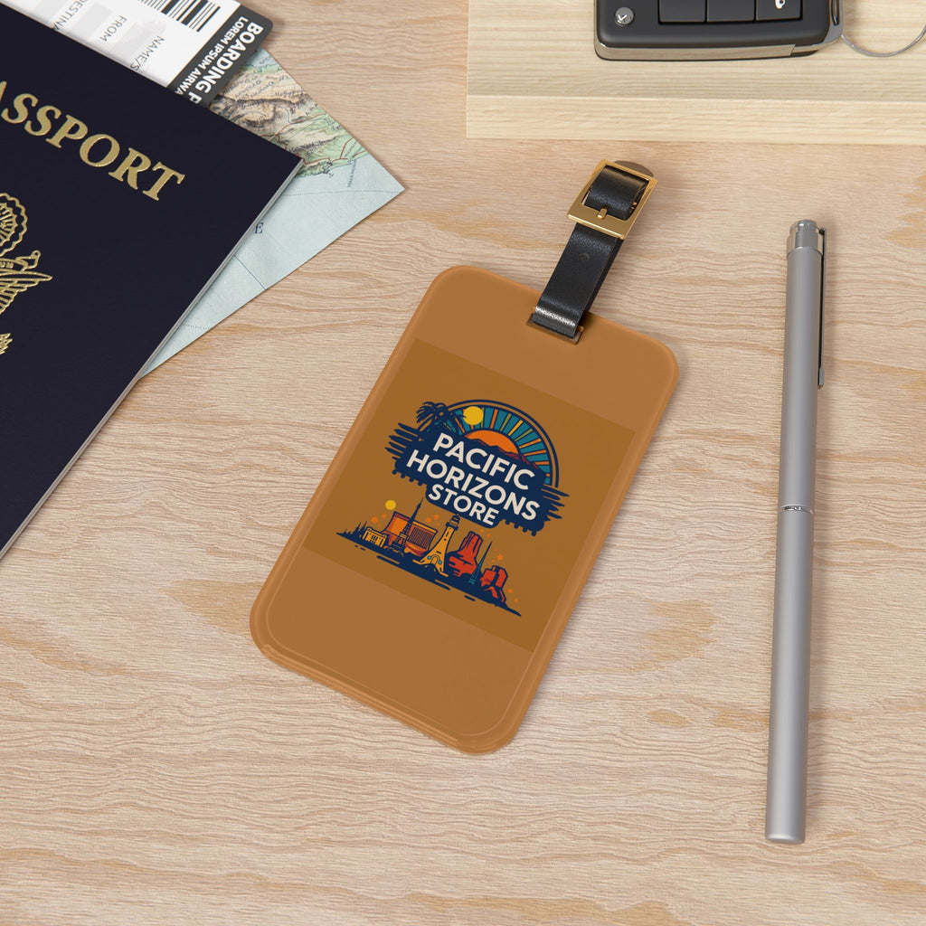 Pacific Horizons Luggage Tag — Sunset Traveler Edition